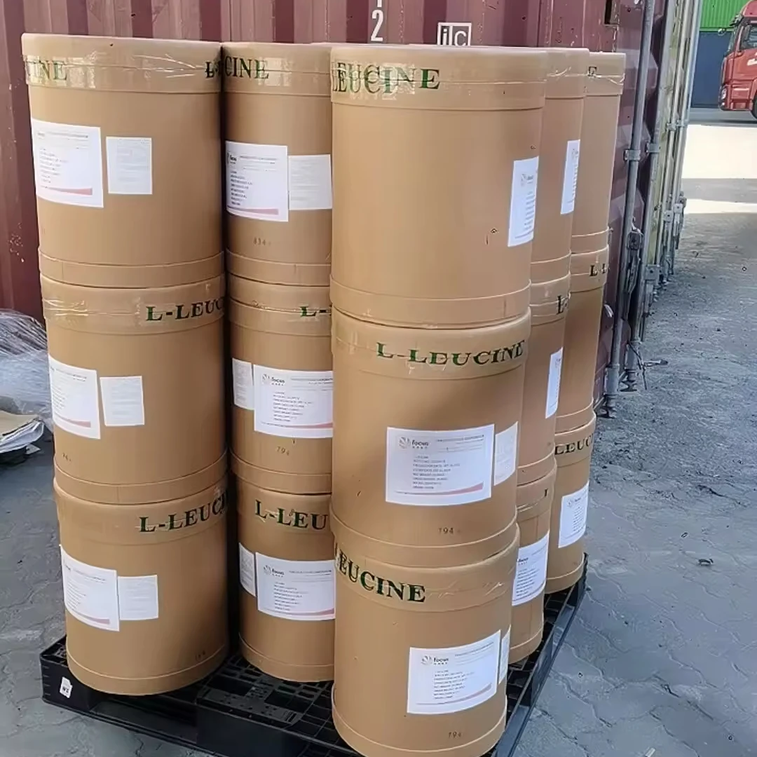 Manufactory Supply Bulk Vegan Bulk Amino Acid Powder Best Price CAS 61-90-5 L-Leucine 99.0%