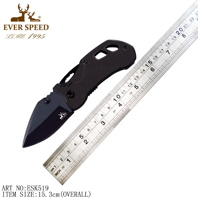 Black handle hot sale camping folding tactical knife survival tool knives tools