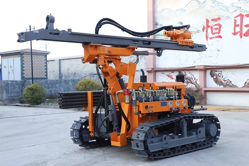 HENGWANG HW416 127 мм пневматическая буровая установка для добычи отверстий с гусеничной