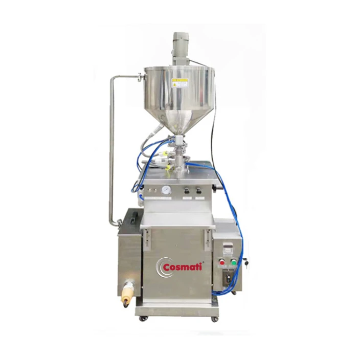 Semi automatic viscous liquid ointment cream filling machine olive oil honey cream chocolate filling machine