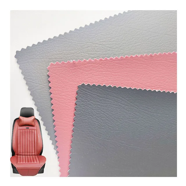 Factory Wholesale PVC Vinyl  Leather Faux Sofa Car Seat Designer Leatherette Artificial Leather Fabric