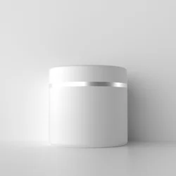 30g 50g 100g PP plastic white matte double wall cream lip scrub jar for cosmetic body butter container