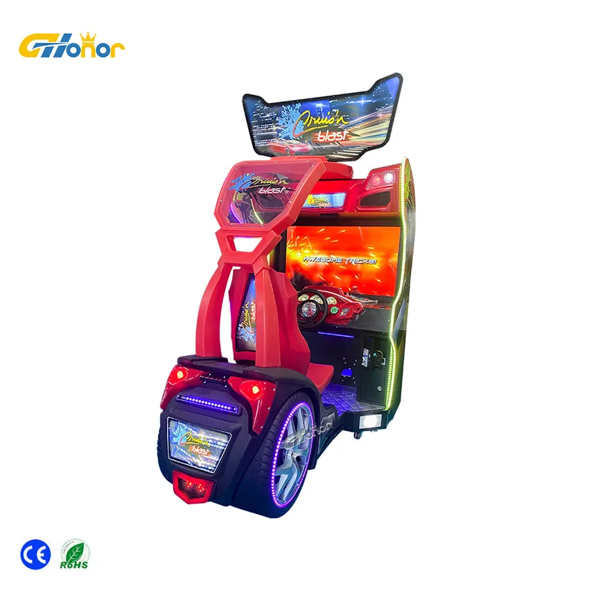 new design coin operated driving simulator car racing game machine driving simulator 5d