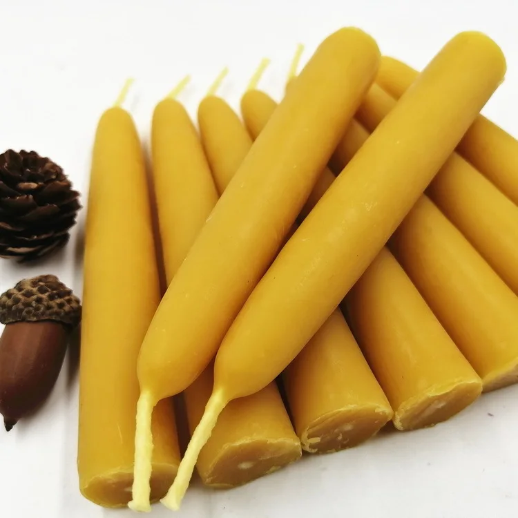 Hot sale eco-friendly unscented beeswax candles for church and household use