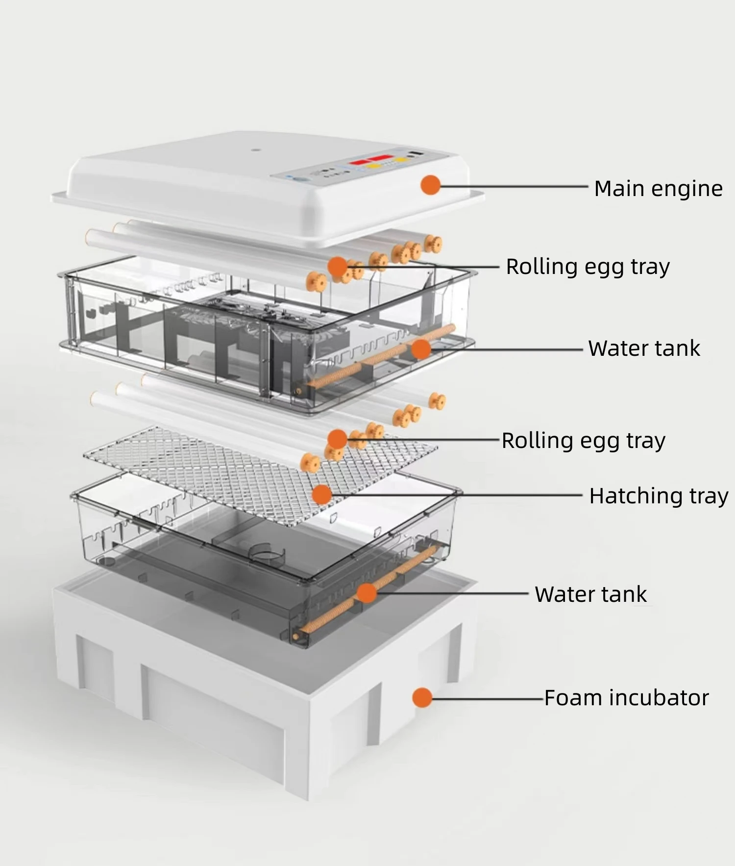 Птицефабрика использует двойной мощности 120 инкубатор для вылупления яиц с автоматической высокой скоростью инкубатора