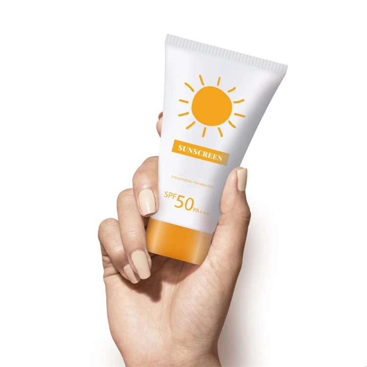 Custom Logo SPF 50 Skin Whitening Sun Protection Lotion Sunblock Moisturizing Facial Sunscreen