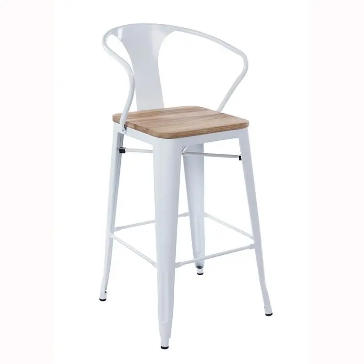 Premium quality metal Modern Metal Stool Iron black bar chair long stool furniture stool