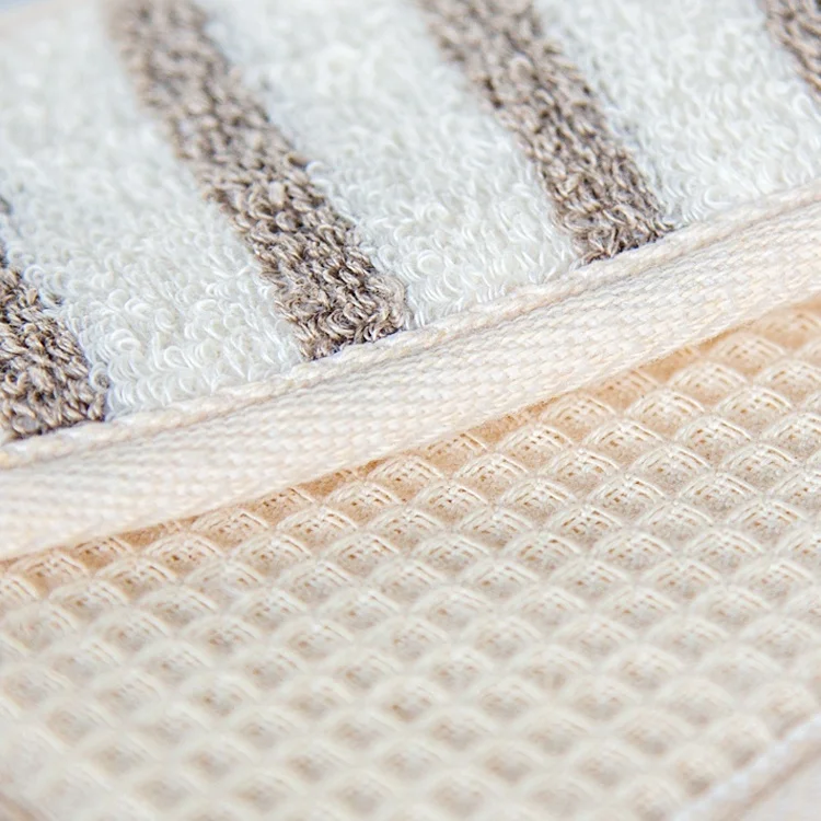 Gloway Private Label Ultra Soft Texture Shower Strap Sponge 100% Natural Cotton Bath Exfoliating Scrubber Bathing Brush Belt