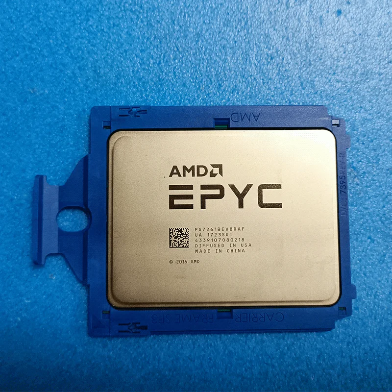 Бывший в употреблении процессор EPYC серии 7001 8 ядер 2,5 ГГц SP3 155 Вт ps7261bev8раф бывший в употреблении серверный процессор 7261