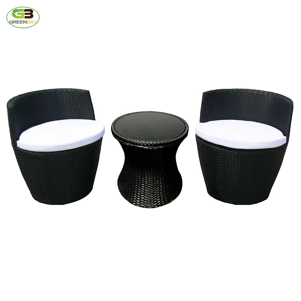 Cheap Modern Outdoor Garden Ratan Folding Furniture Sets Plastic Rattan Folding Chairs And Table