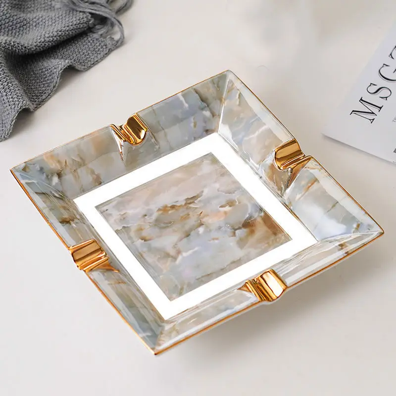 Керамическая сигарная пепельница Роскошная домашняя настольная аксессуары для сигар креативная подарок курения