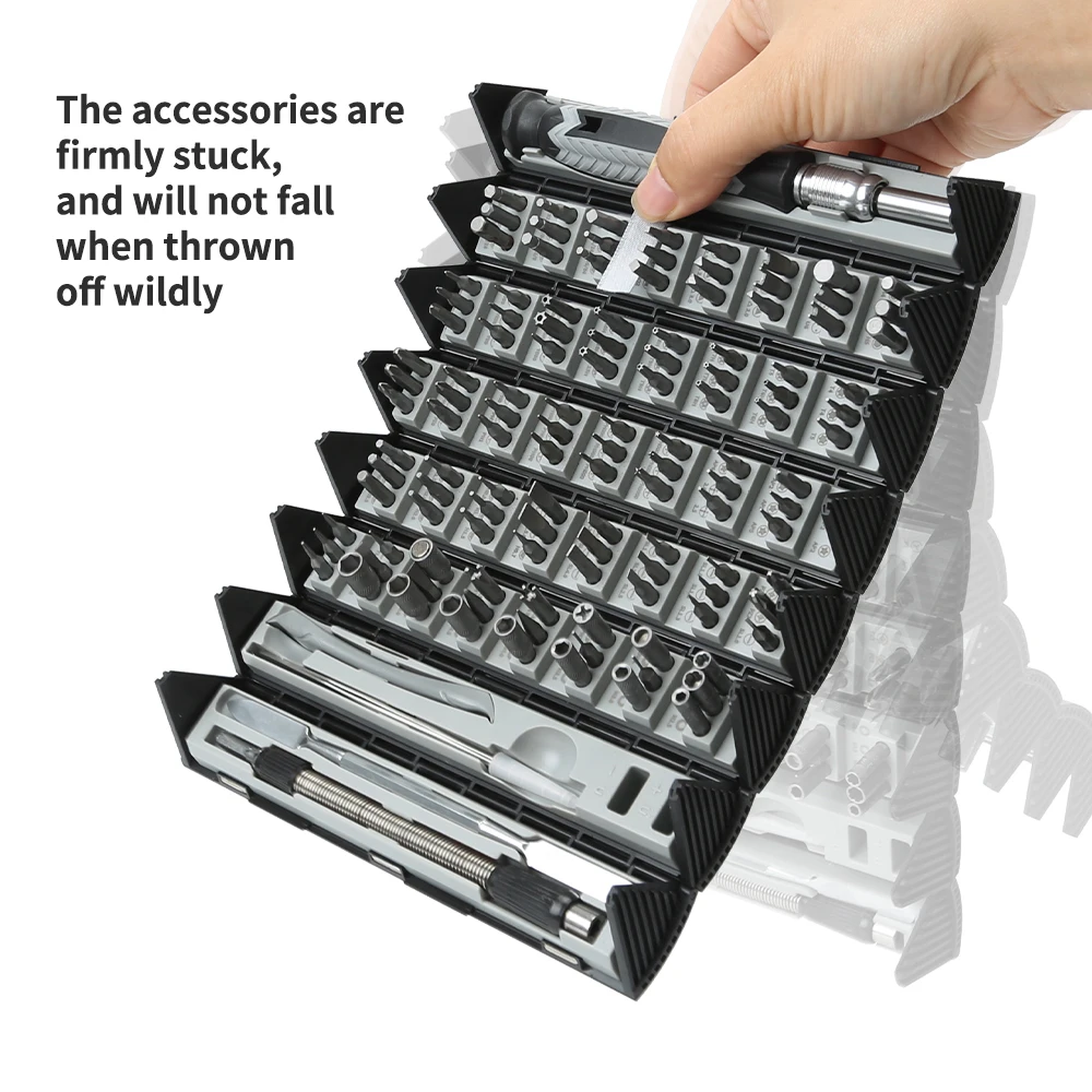 128 в 1 Precisieschroevendraaierset Magnetische Phillips Torx Schroevendraaierbits Draagbare Reparatiegereedschapsset