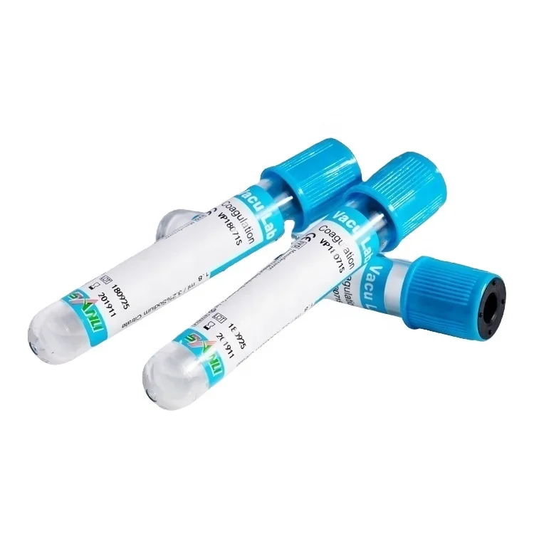 OEM SANLI Medical Blood Collection tube 9ml Sodium Citrate Tube Coagulation tube blue color