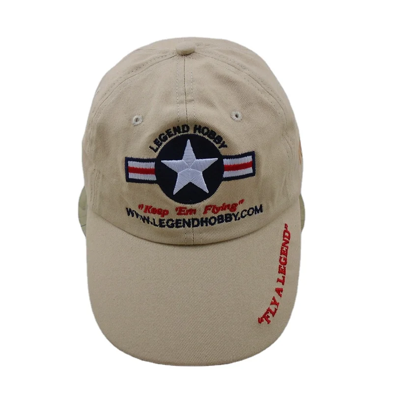 Factory wholesale WALES United States cotton fabric 6 Panel australian high profile men custom promotional baseball cap