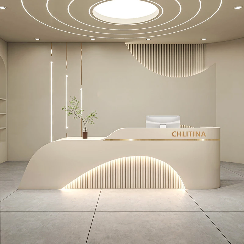Boutique Salon Reception Desk Beauty The Front Desk Of A Medical Institution Jewelry Counter
