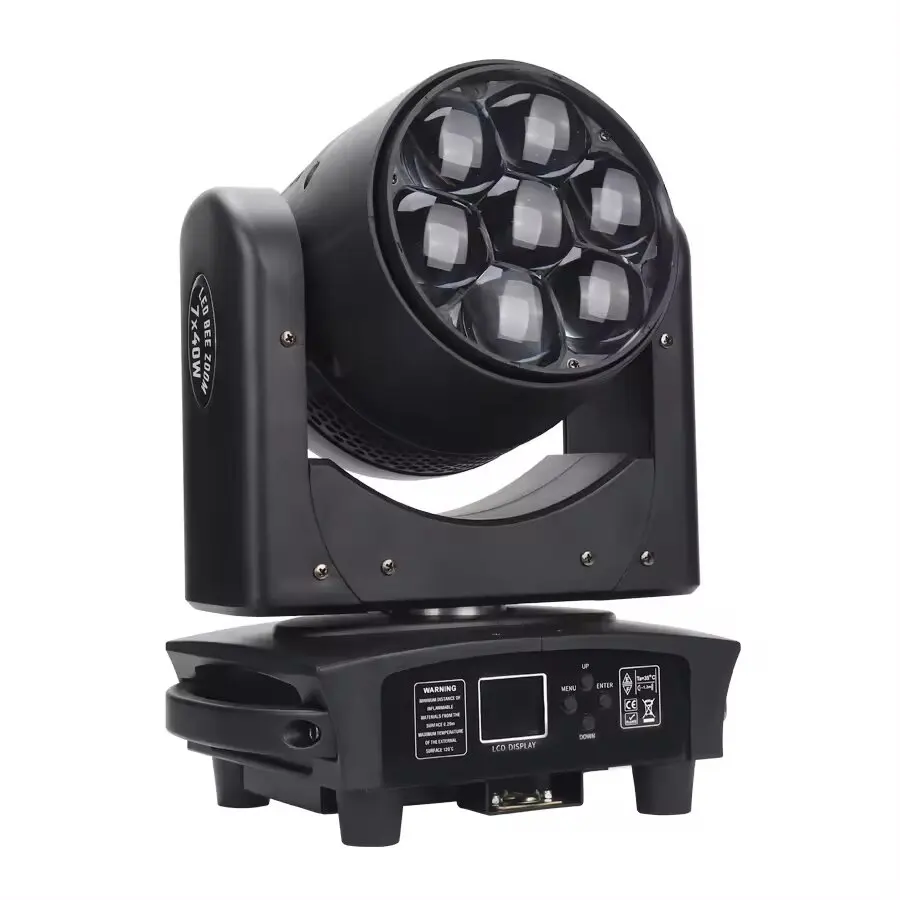 7x40w 4in1 rgbw zoom wash ip rated stage led light