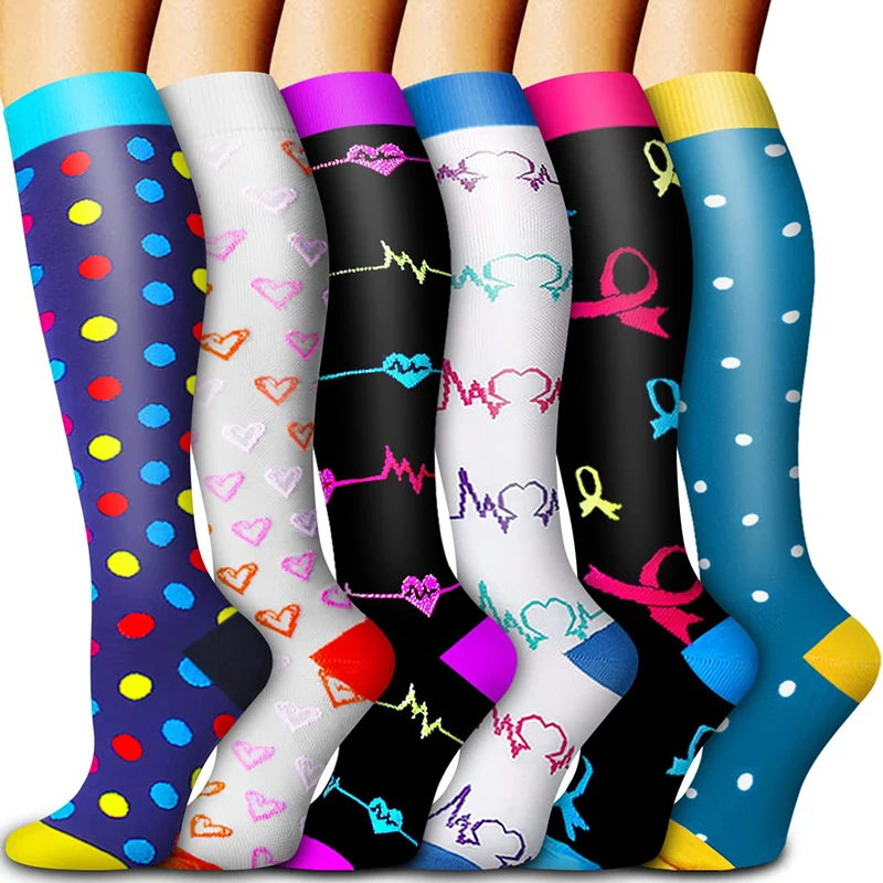 New Novelty Mens Custom Logo Design Wholesale Sports Knee High Compression Socks For Men