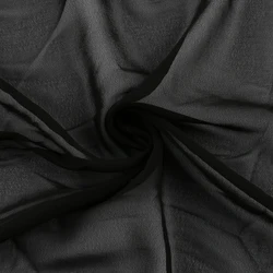 Muslim islamic arab polyester 30D wool chiffon formal black abaya hijab niqab burqa fabric