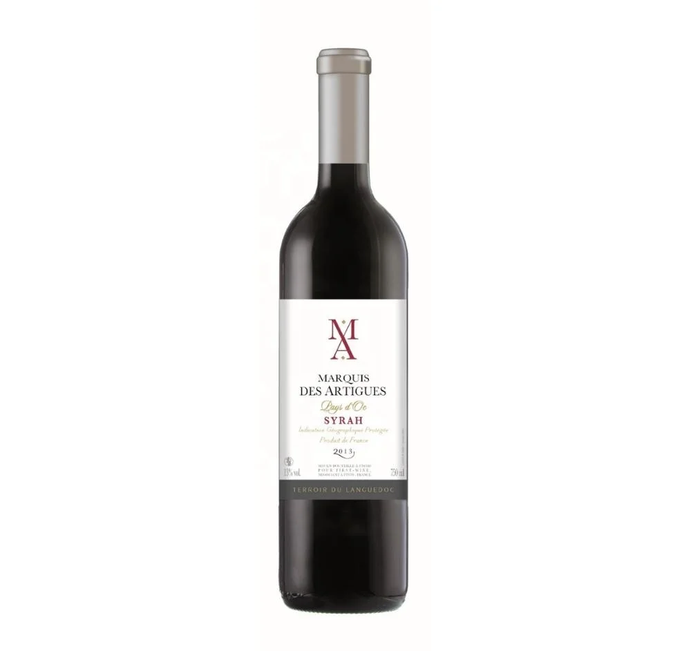 
Marquis des Artigues Syrah IGP PAYS d OC high quality wine from france 