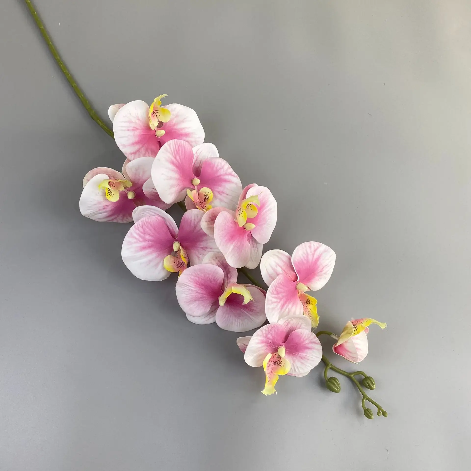 Wholesale Single Stem Real Touch White Orchid Flowers Artificial Phalaenopsis Blue Orchids Artificial Flower
