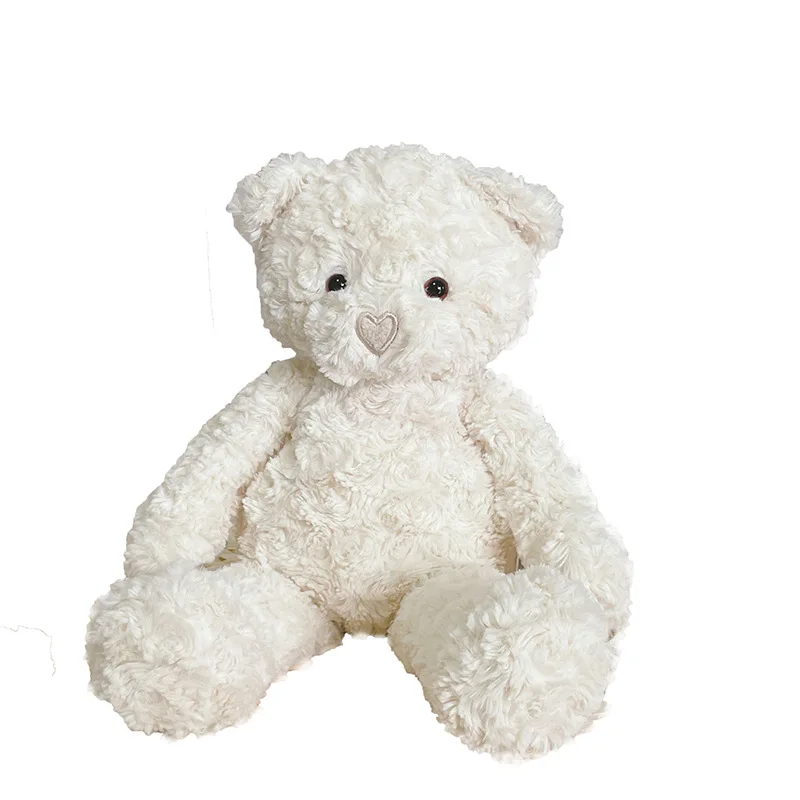 New Design Wholesale Custom Cute Heart Nose Bear Stuffed Animal Plush Toys for Kids Accompany