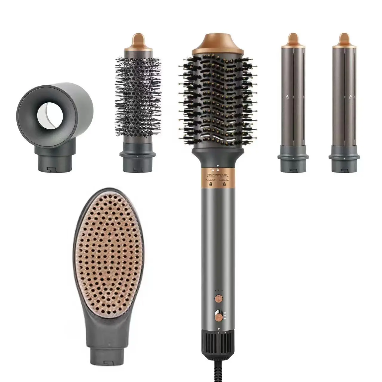 high speed 1400W  hot air brush 7 in 1 BLDC motor 110000RPM multi-purpose hair styler sets