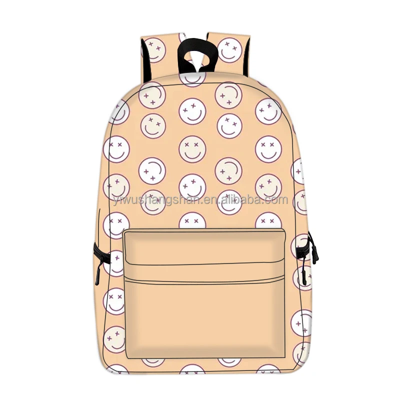Trendy Kids Girls Boys Full Printed Backpacks Custom Pattern Logo Western Back To School Bags for Children