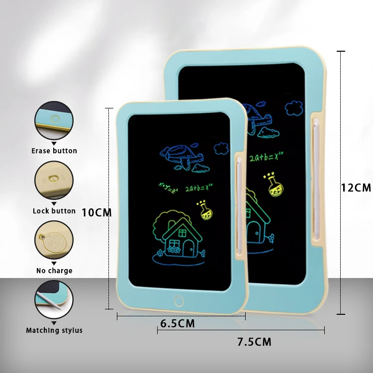 Kids LCD Writing Tablets Erasable Memo Pad for Electric Writing and Drawing Child-Friendly Writing Pad