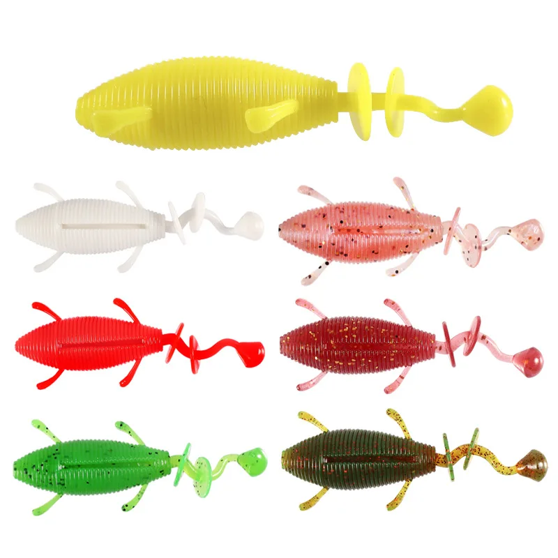Wholesale New water Soft Worm Bait 90mm 11.5g 3pcs/bag manufacturer salt water fishing lure