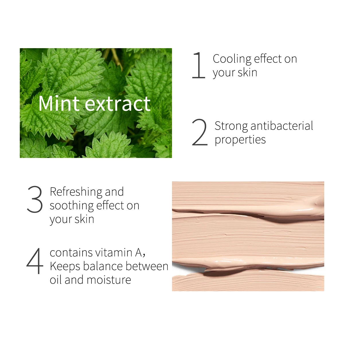 MENOW Professional Face Makeup Cosmetics Moisturizing BB cream Waterproof and High Coverage Mint BB Cream bb cream foundation