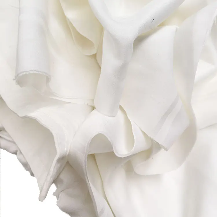 Textile Waste White Cotton Hotel Bed Sheet Recycled Machine Wiping Cleaning Industrial Rags