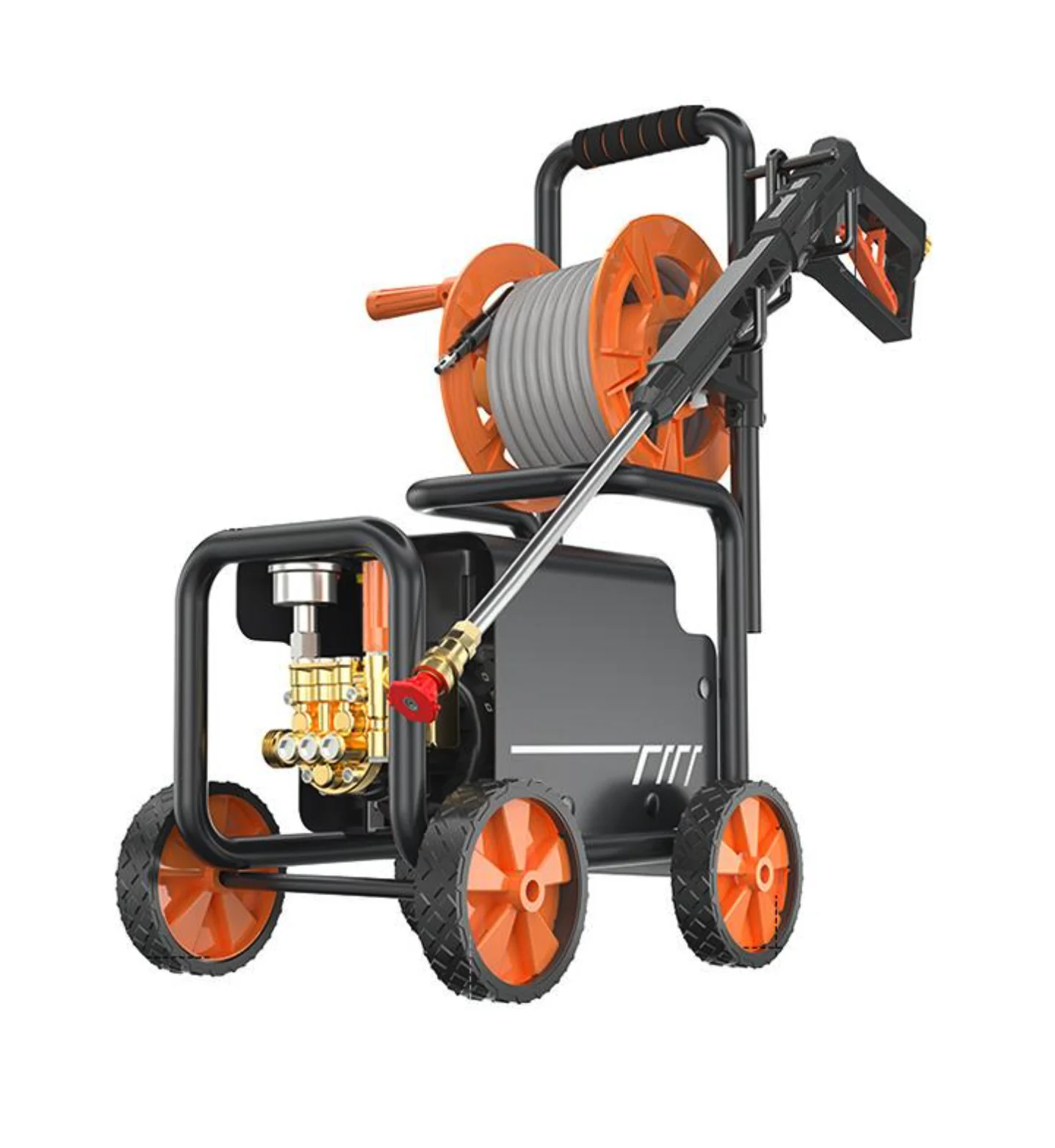 High-Power Household 220V Automatic Tugboat All-Copper High-Pressure Water Spray Gun Foam Storage Tube New Model Car Washing