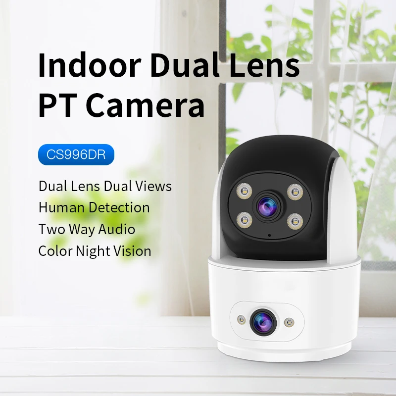 Оптовая Продажа с фабрики 3MP 1080P HD PT Беспроводная Wi-Fi сеть обнаружения дыма камера наблюдения для домашней безопасности