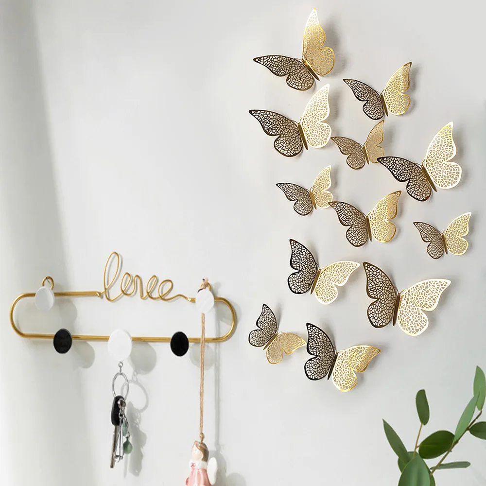 
Высококачественная 3D полоя бумажная бабочка, настенная наклейка, 3d бабочка, Настенная Наклейка, украшение для свадебной вечеринки, фоновые бабочки 