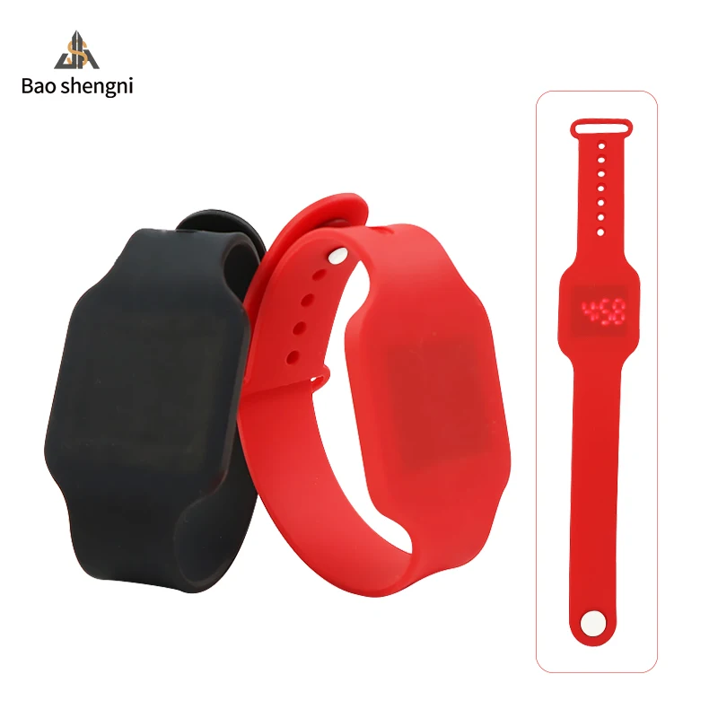 Customized Logo Pattern Color Personalized Watch Pastel Colorful Silicone LED Digital Wrist Sport Watch