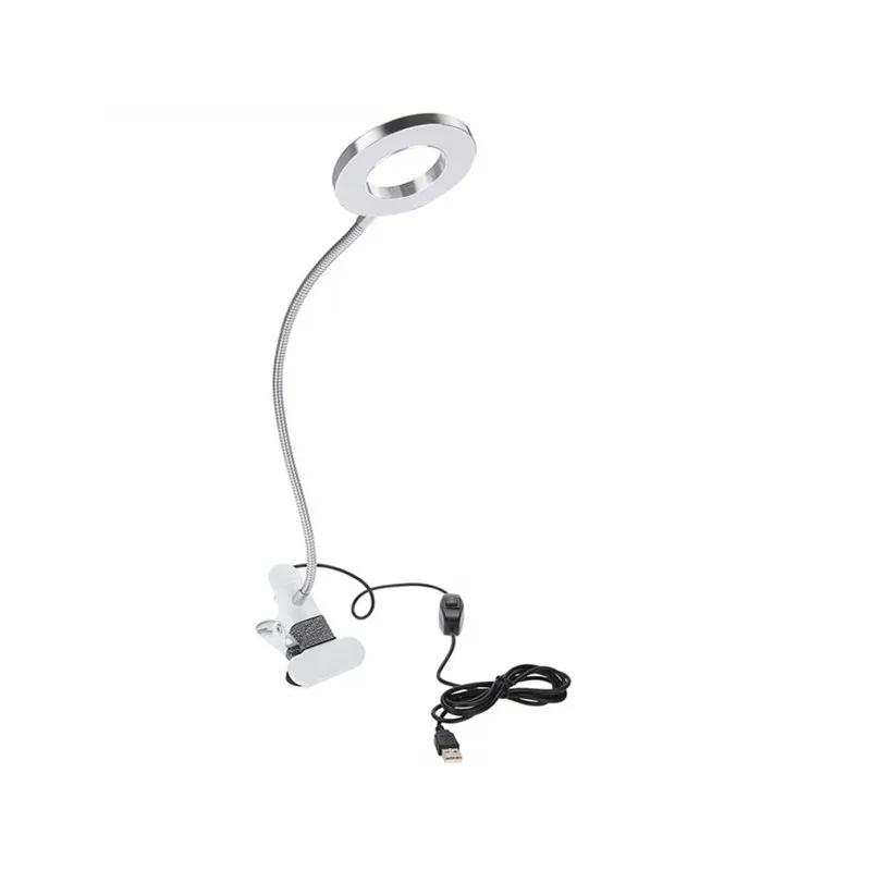 Table Lamp, USB Makeup Tattoo LED Lamp Beauty Table Lamp with Clamp for Eyebrow/Eyeliner