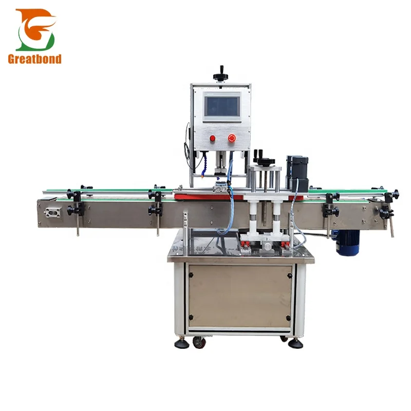 Cheap Price Auto Manufacture Vacuum Food Sauce Containers Bottles Dropper Screw Trigger Capping Machine With 4 Wheel