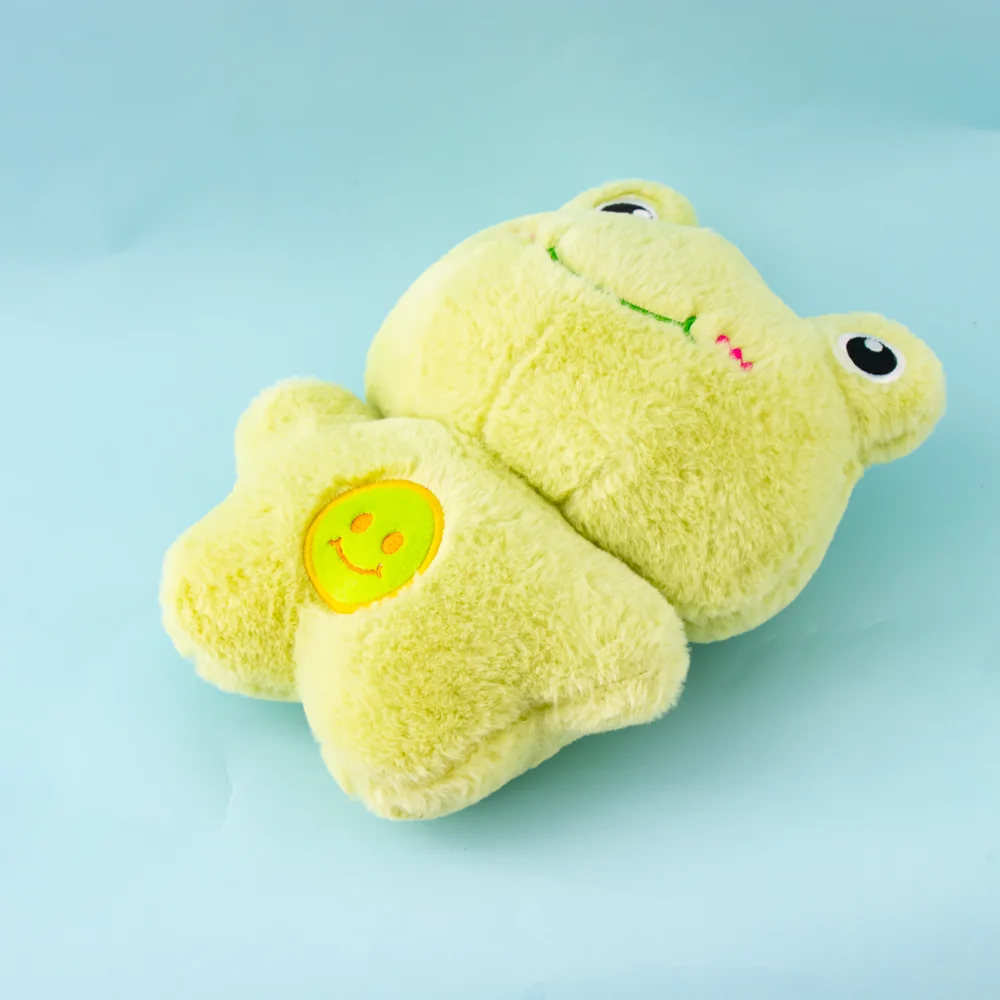 Wholesale stuffed cartoon frog plush doll birthday gifts baby soft cuddly small frog plush toy