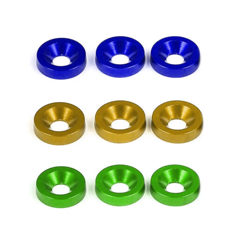 OEM Custom Colorfully Aluminum alloy Anodized Washer JDM M3M4M5M6M8 Fender Washer With Screw Kit