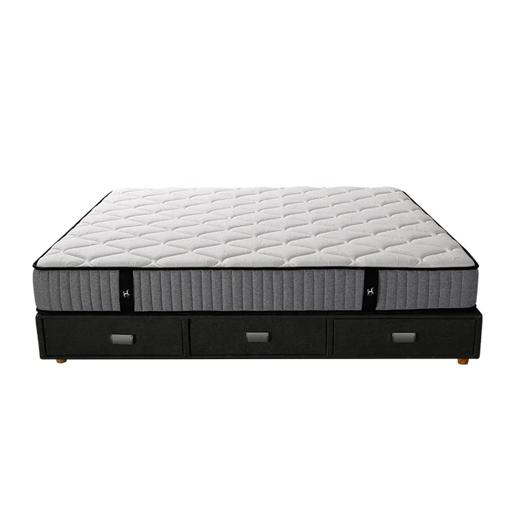 euro top pocket Vacuum Package Roll mattress Bedroom Furniture wave foam and Pocket spring motel mattress