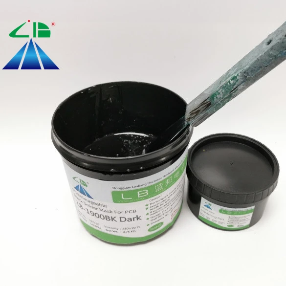 Halogen Free PCB Photoimageable Dark Black Solder Mask Ink