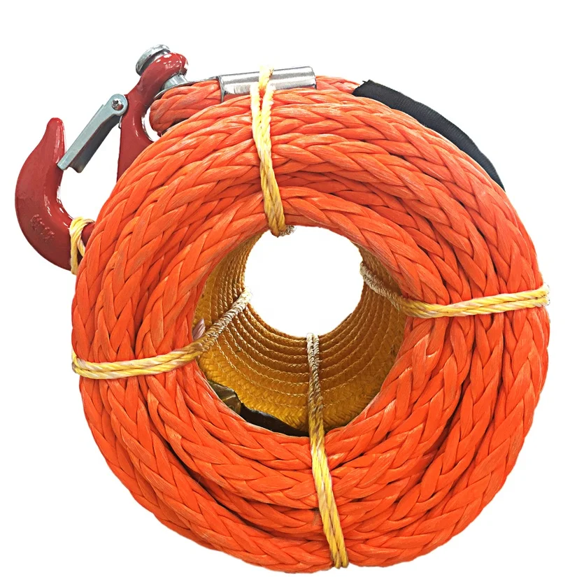 FBR Synthetic HMPE rope 4X4 off-road recovery Winch Rope 14mm for SUV/ATV/UTV/JEEP