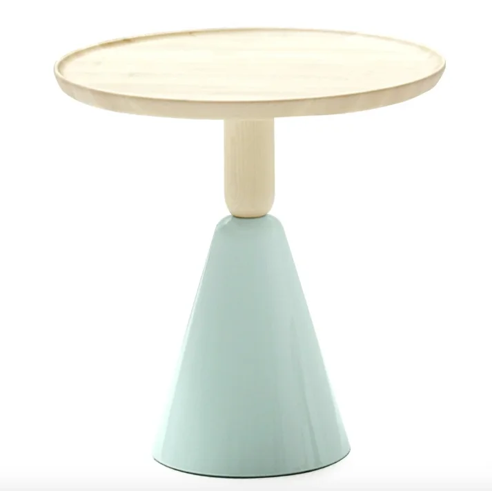 Modern luxury coffee table Round coffee table base triangular table top round for living room