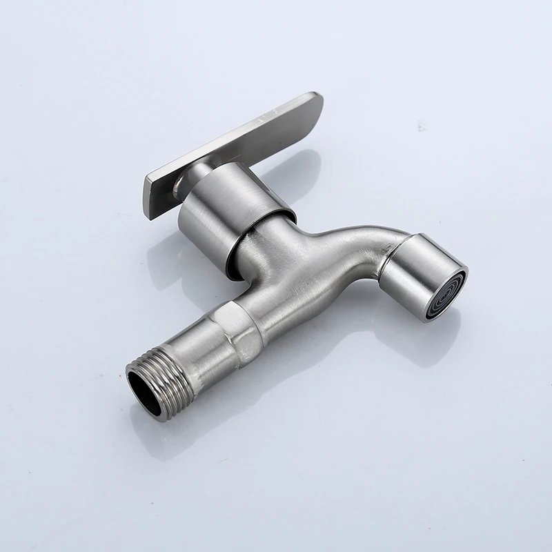 Water lever type long body bib cock polished bathroom taps basin mixer  new design bib cock
