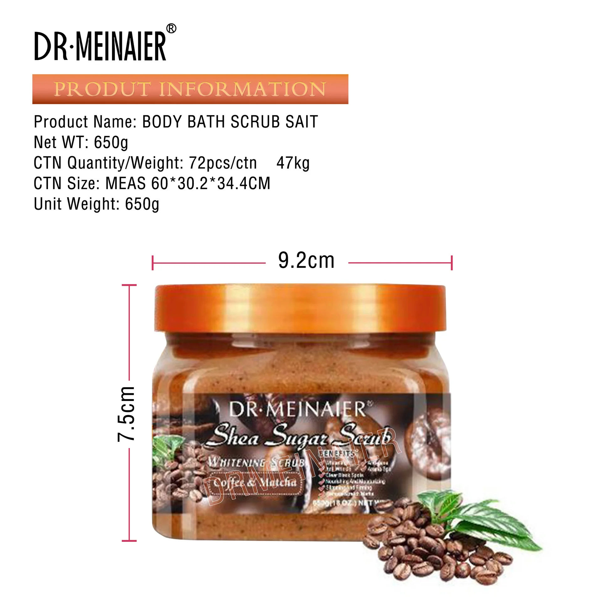 Hot Sale Natural Ice Cream Bath Scrub Hydrating Exfoliating Bath Face Body Whitening Scrub