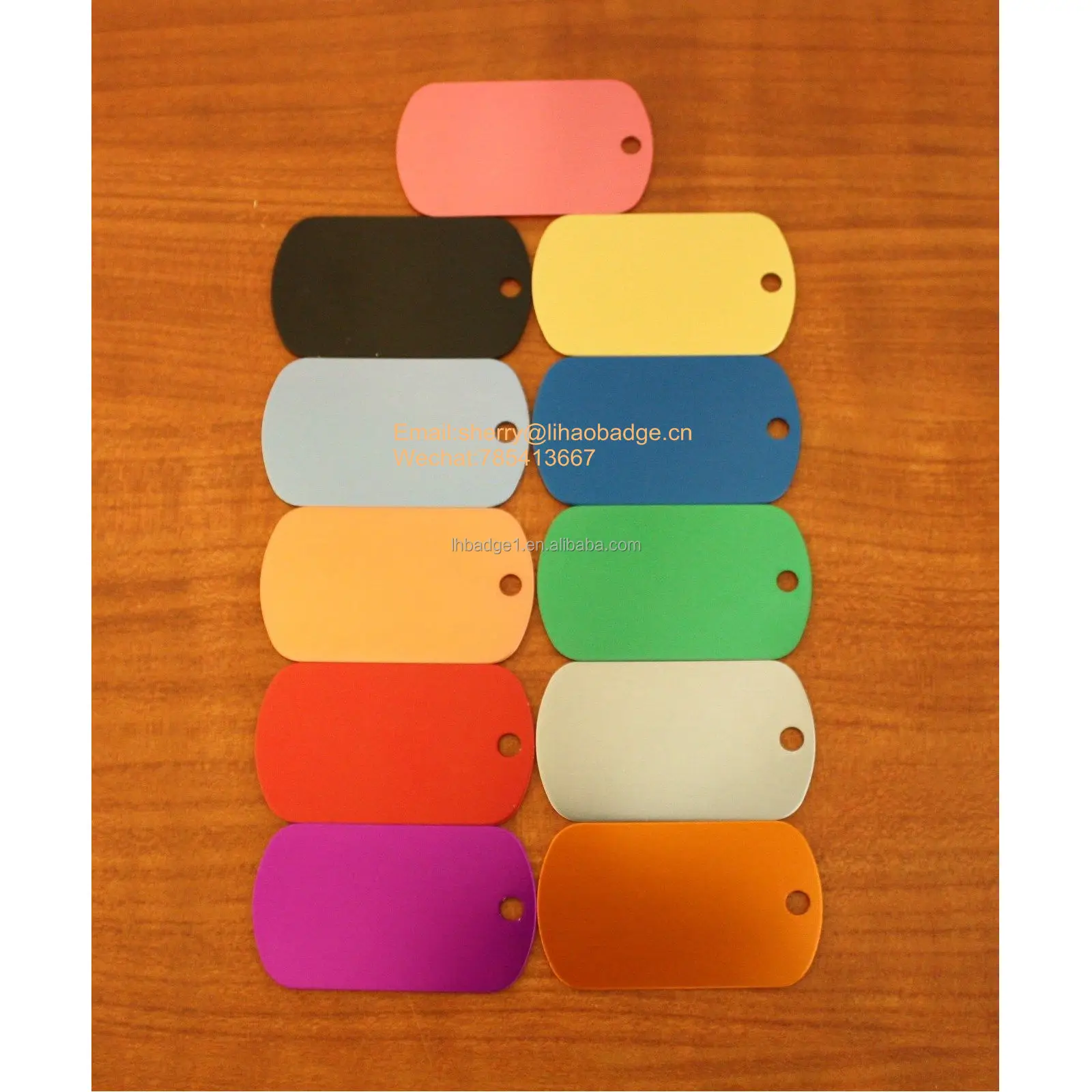 oxidized aluminium dog tag,custom oxidation metal pet tag,colorful anodized dog tag