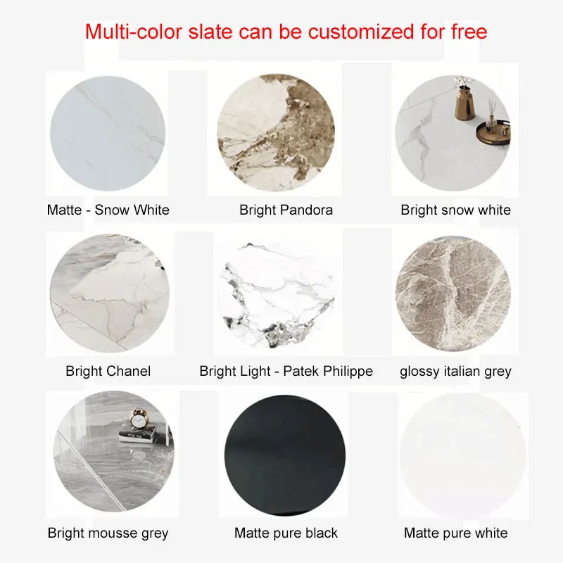 HQSLP White dining table wooden top and legs with modern Leisure Coffee Table for Home and Kitchen