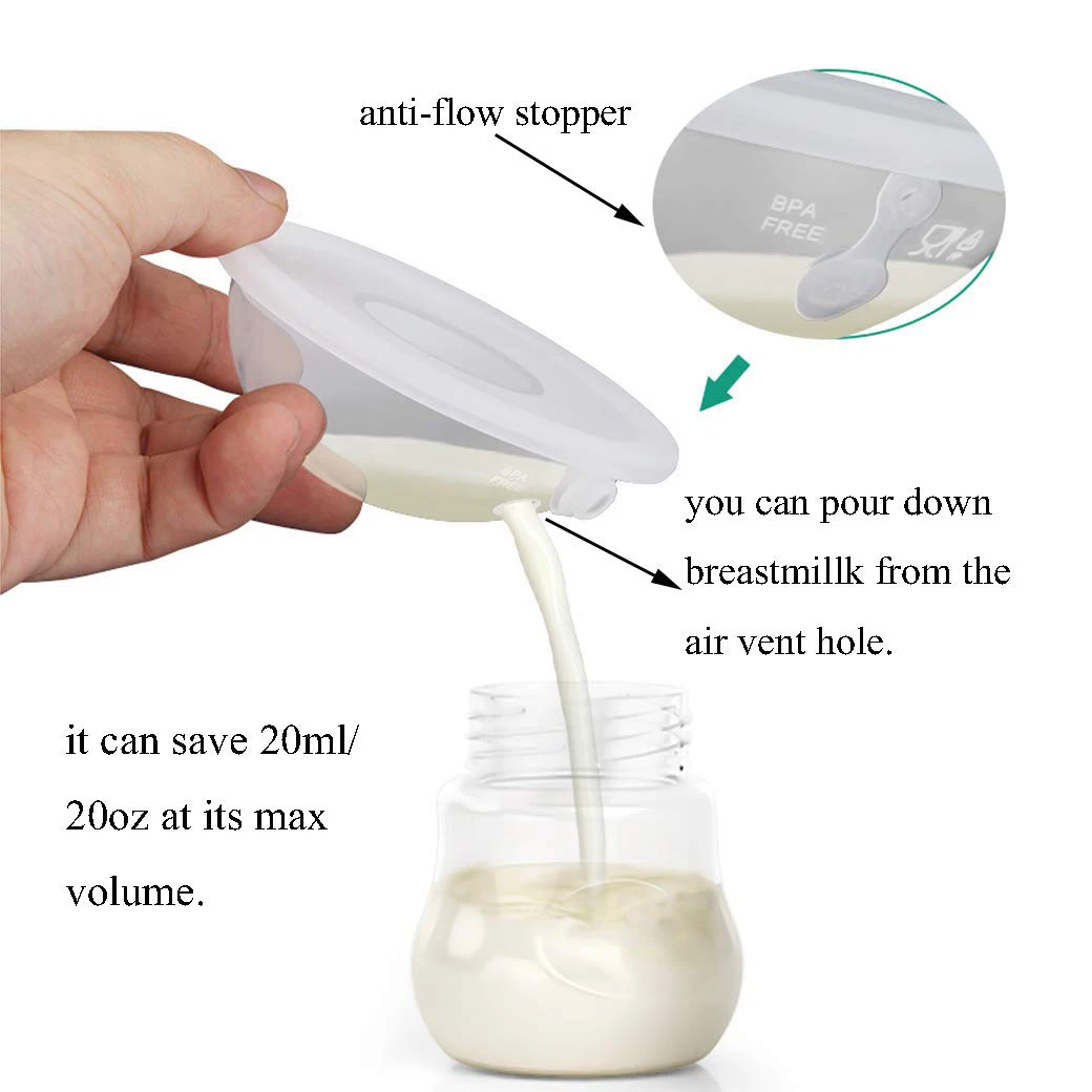 Customized Colostrum Collector 2PCS Soft Silicone Wearable Breast Milk Collector Shells