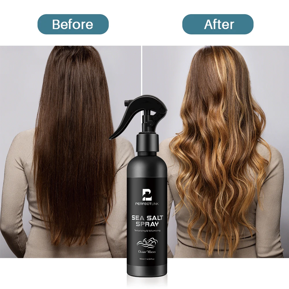 Private Label Organic Smooth And Soften Hair Mist Long Lasting Strong Hold Styling Sea Salt Hair Spray