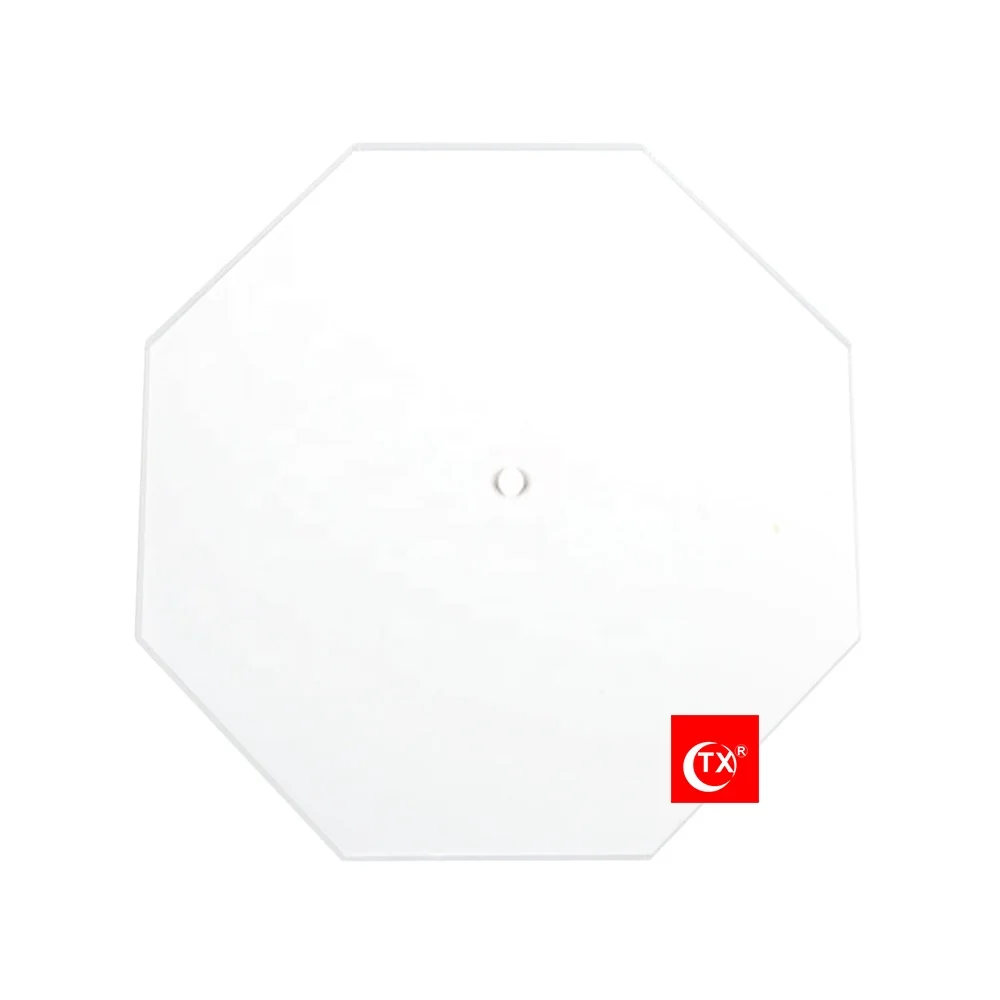 TX  Acrylic Cake Disc Set Of 2pcs Octagon Shape Mold Buttercream Cake Decorating Tools For Smooth the Buttercream on Your Cakes